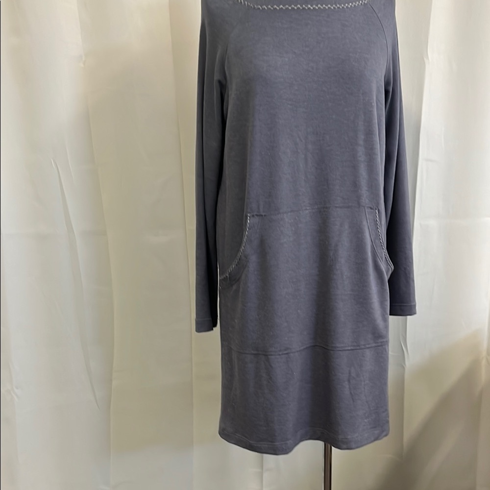 Max studio Casual Gray Long Sleeve lounge Dress